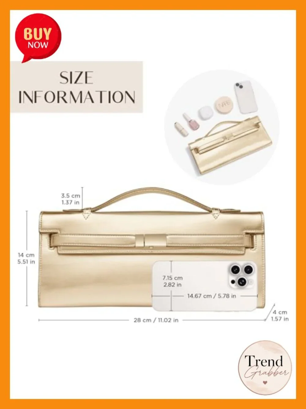 CHUNLI Women's Top Handle Clutch Evening Party Bag Faux Leather Hand-Carry Purse